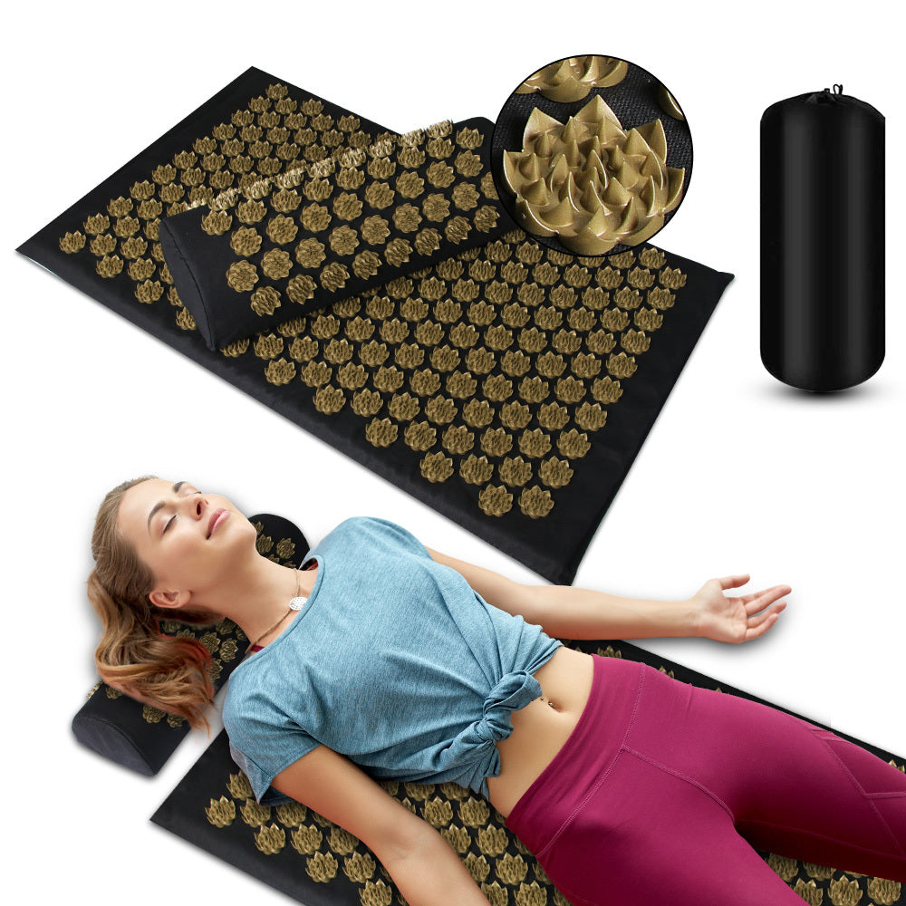 Acupressure Massage Mat With Needles Set Back Massager For Neck Foot.
