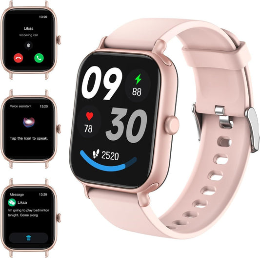 2.0 Inch HD - Showerproof Mental Health Tracker, Anxiety Relief Fitness Tracker.