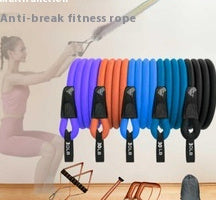 3-section Pilates Bar Multifunctional Adjustable Fitness Bar Pulling Rope.